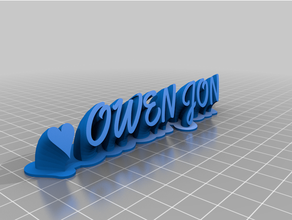 owen jon personalizzato 3d print model - Mito3D