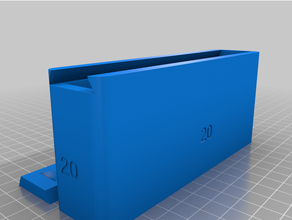 20mm unha caixa mk2 personalizado 3d print model - Mito3D