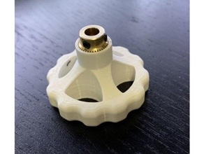 ender 3 pro extruder locking filament feed knob upgrade 3d print model - Mito3D