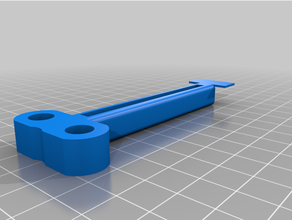 70 mm paint tube roller key 3d print model - Mito3D