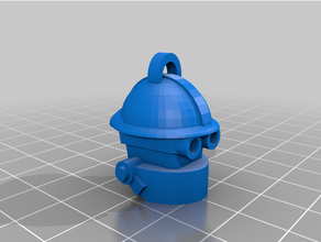 mühendis bot baş takım kale 2 tf2 3 boyutlu anahtarlık Lego uyumlu minifig 3d print model - Mito3D