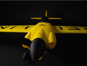 eclipson mxs-r light aerobatic 3d printed plane wing test aircraft airplane fpv radio control rcplane 3d print model - Mito3D