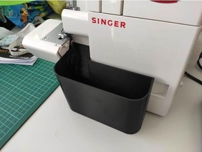 cantante 14sh754 residuos bandeja compartimiento overlock coser 3d print model - Mito3D