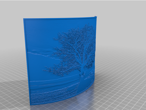 arbre lithophane 3d print model - Mito3D