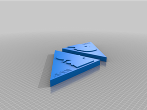 avicii logo face 3d print model - Mito3D
