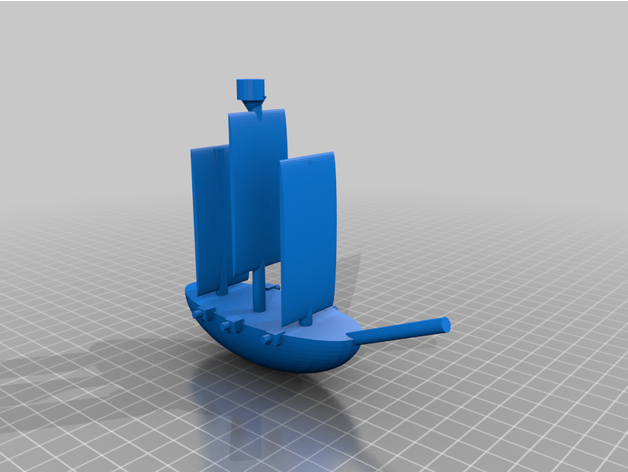 simple pirate ship cool 3D print model - Mito3D