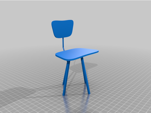 skeletal chair 3D print model - Mito3D