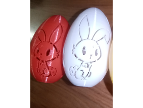 easter egg bunny 3d print model - Mito3D