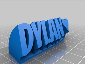 dylan personalizzato 3d print model - Mito3D