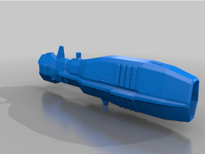 vaygr concussão fragata batalha navio guerra cruzador Hiigara Planeta Natal espaço nave espacial 3d print model - Mito3D
