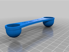 customized measuring spoon scoop mellin 1 milk 2 3d print model - Mito3D