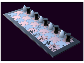 senet uralt ägyptisch Tafel Spiel Brettspiel 3d print model - Mito3D