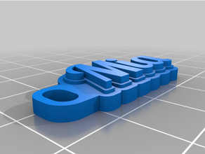 customized multiline tag keychain 3d print model - Mito3D