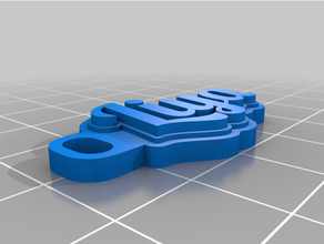 customized multiline tag keychain 3d print model - Mito3D