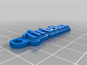 customized multiline tag keychain 3d print model - Mito3D