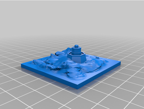 küçük Kent sahil çevre oyun rpg fayans el değmemiş doğa 3d print model - Mito3D