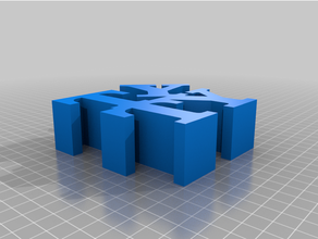 personalizado palavra escultura 3d print model - Mito3D