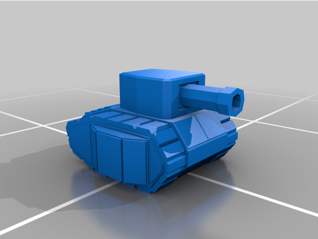 chibi tank deformed miniature super 3D print model - Mito3D