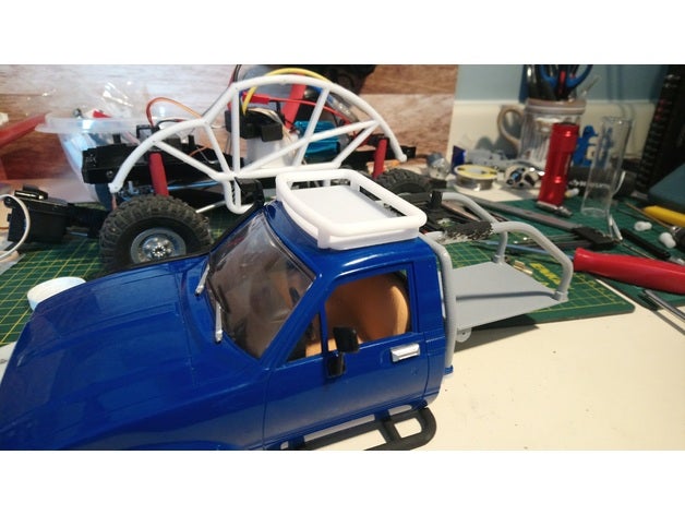 wpl c24 roof rack hilux rc car crawler toyota c14 3D print model - Mito3D