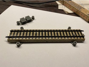 ammortizzatore h0 m track gleis 3d print model - Mito3D