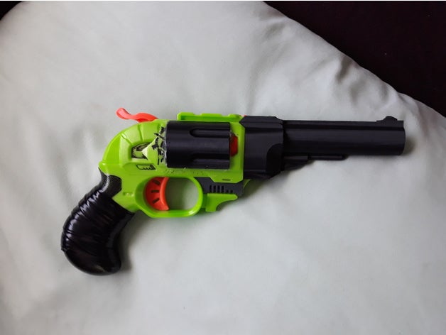 nerf Doppel Schlag singled Revolver Fässer mod 3D print model - Mito3D