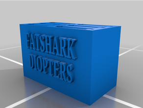 tiburón gordo dioptría caso funda fpv soporte remezclar 3d print model - Mito3D