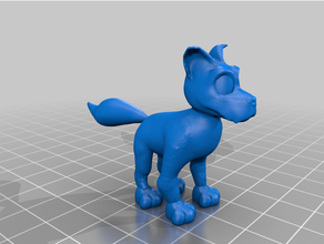 Neopets Lupe 3d print model - Mito3D