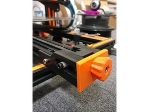 cr-10 y-axis belt tensioner screw holes+less wiggle 3d print model - Mito3D