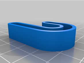 simples gancho cabo suporte 3d print model - Mito3D