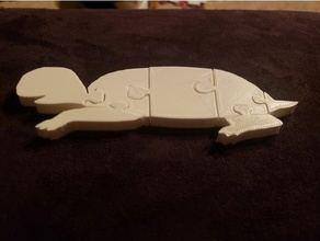 turtle puzzle 3d print model - Mito3D