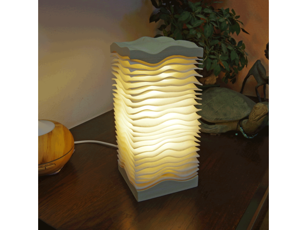 wave lamp 3D print model - Mito3D