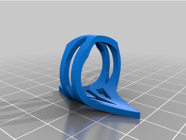 pointed ring 3D print model - Mito3D