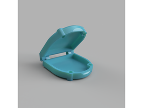 retainer case box dental dentures enclosure teeth 3d print model - Mito3D