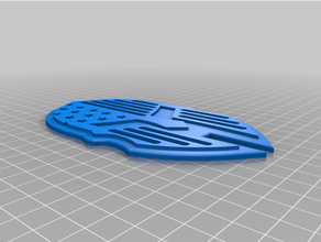spartan flag pinning tray 3d print model - Mito3D