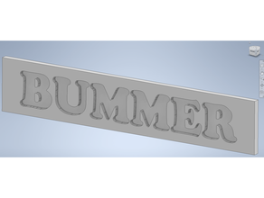 bummer plate 3d print model - Mito3D