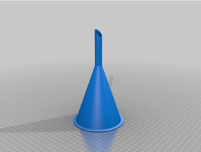customized parametric funnel 3d print model - Mito3D
