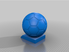 soccer ball plate 3d print model - Mito3D
