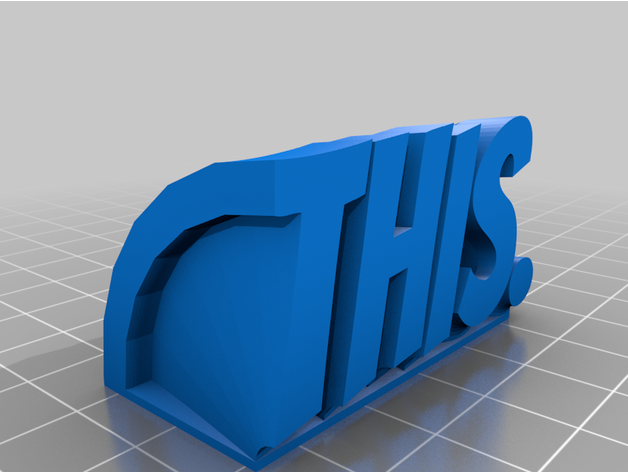 olvidar personalizado 3D print model - Mito3D