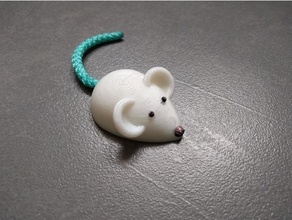 magnético ratón cola refrigerador imán topolino 3d print model - Mito3D