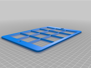 personalizado Impressão 3D protetor teclado baseado grade livre híbrido aac apps comprimidos 3d print model - Mito3D