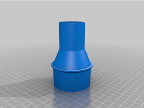 personalizzato vuoto tubo flessibile adattatore emt 2in 15 pollici polsino 3d print model - Mito3D