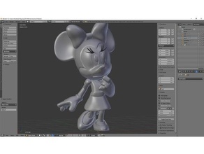 minnie v02f disney mickey mouse video game games 3d print model - Mito3D