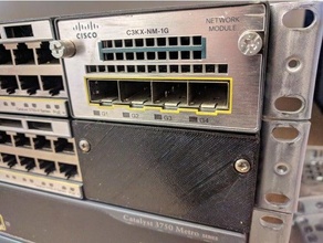 Cisco katalizör 3750 x modül yuva örtmek ağ değiştirmek 3d print model - Mito3D