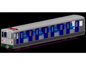 mb100 veículo Roma subterrâneo carro cassa dirigindo metro metropolitana metrô trem treni treno 3d print model - Mito3D