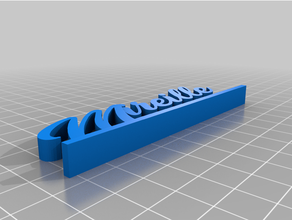 mireille plate nameplate 3d print model - Mito3D