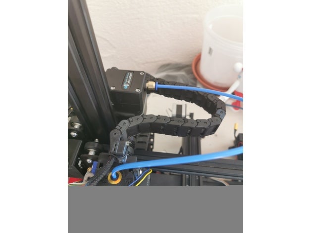 cr-10 ender 3 e3d v6 body+wing cable chain addon 3D print model - Mito3D