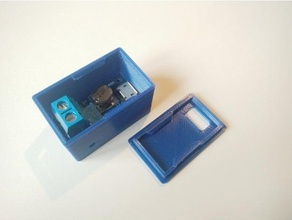 Schnappverschluss Gehege mt3608 dc einstellbar Boost Modul Mikro USB Konverter Fall Mantel Startseite DIY Verschmelzung 360 Leistung liefern 3d print model - Mito3D