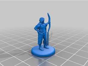 late antiquity - barbarian archers 20mm 25mm archer historical infantry tabletop gaming wargaming 3d print model - Mito3D