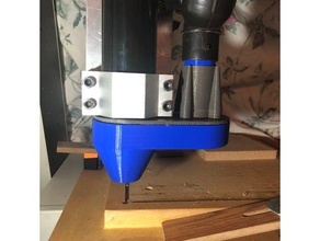 cnc spindle dust nozzle 3d print model - Mito3D