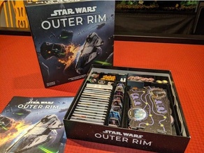 star wars outer rim board game box insert organizer boardgame 3d print model - Mito3D